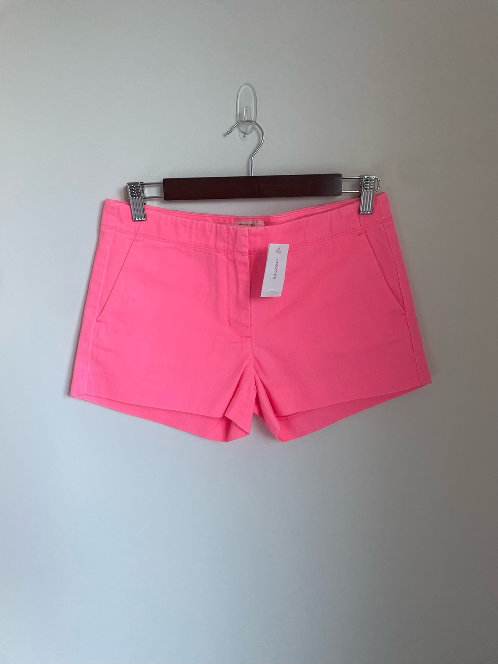 Pink Casual Stretch Shorts